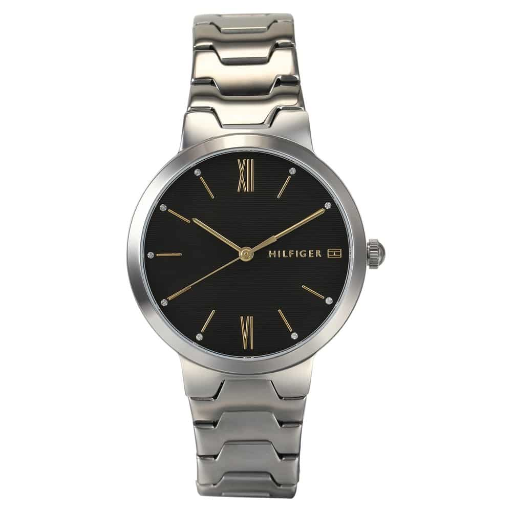 Tommy Hilfiger Womens Black Dial Stainless Steel Analogue Watch - TH1781958