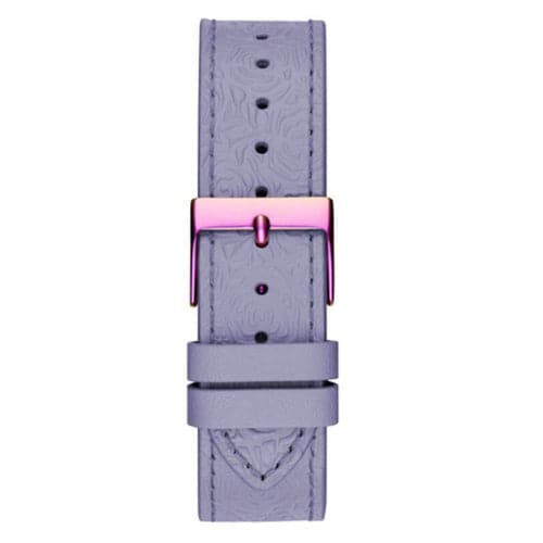 IRIDESCENT CASE PURPLE GENUINE LEATHER WATCH - Kamal Watch Company