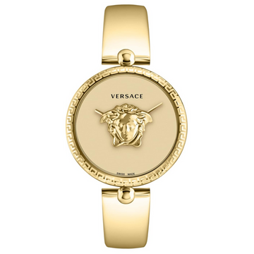 Versace Womens Palazzo Empire Gold 39mm Bracelet Watch VECO03222