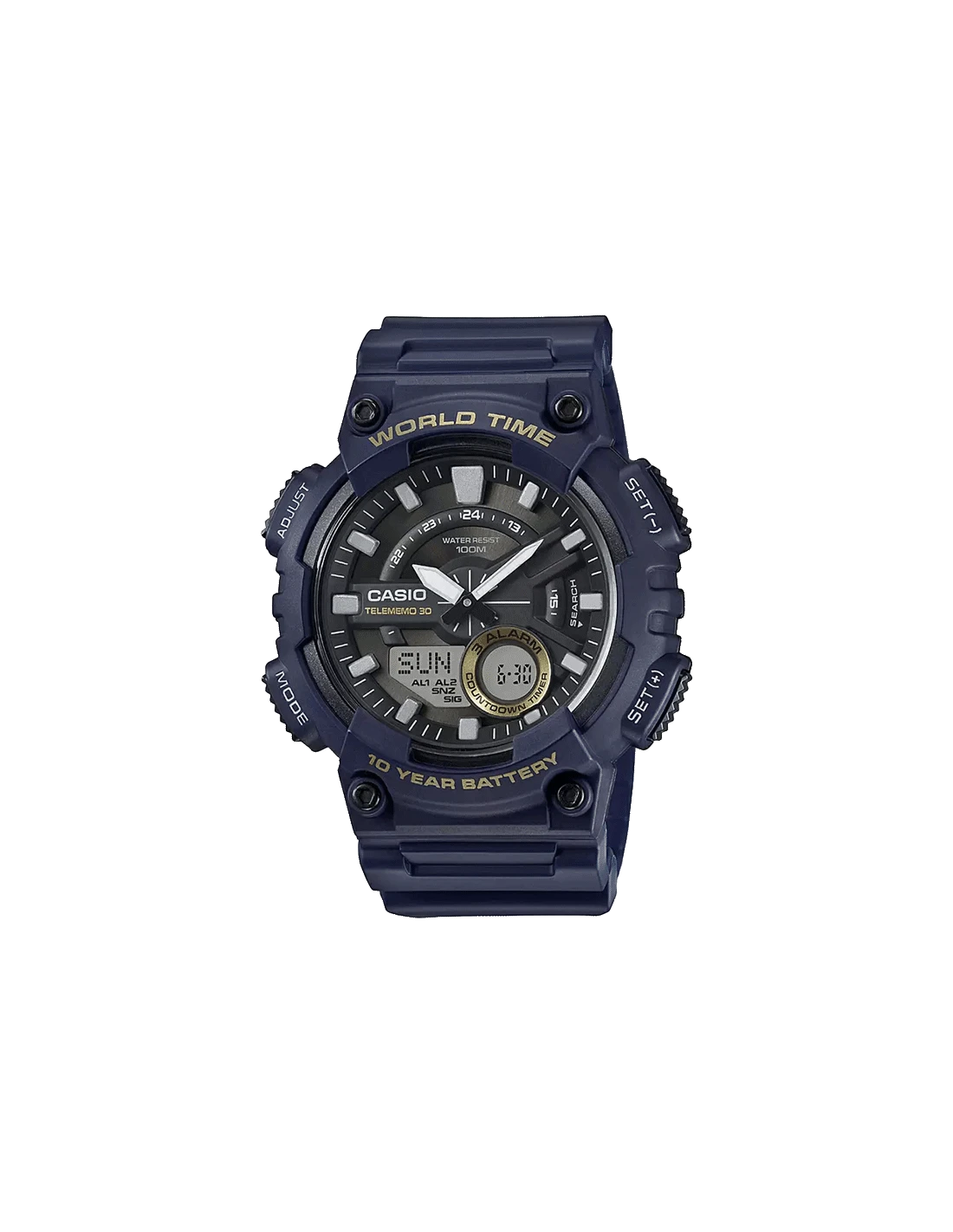 YOUTH AEQ-110W-2AVDF - AD208 Blue Analog-Digital - Men's Watch