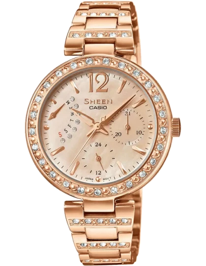 CASIO SHE-3043PG-9AUDR - SX162-FA Pink Gold IP Women's Watch