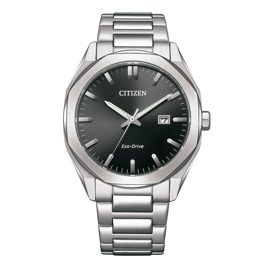 CITIZEN ECO-DRIVE GENTS WATCH BLACK DIAL - BM7600-81E - Kamal Watch Company