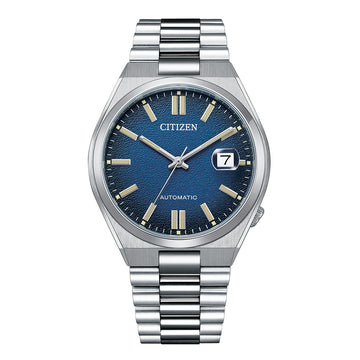 CITIZEN AUTOMATIC GENTS WATCH BLUE DIAL - NJ0151-88L