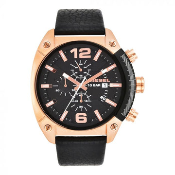 Diesel Men Overflow Round Black Watches DZ4297I