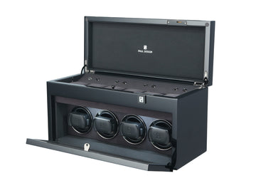 PAUL DESIGN GENTLEMEN 4+6 Black Highloss Watch Winder