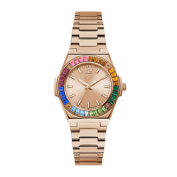 GC WOMEN'S WATCH ROSE GOLD TONE CASE QUARTZ