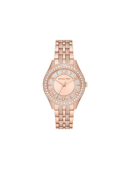 MICHAEL KORS Harlowe Pavé Rose Gold-Tone Watch Style# MK4710 - Kamal Watch Company