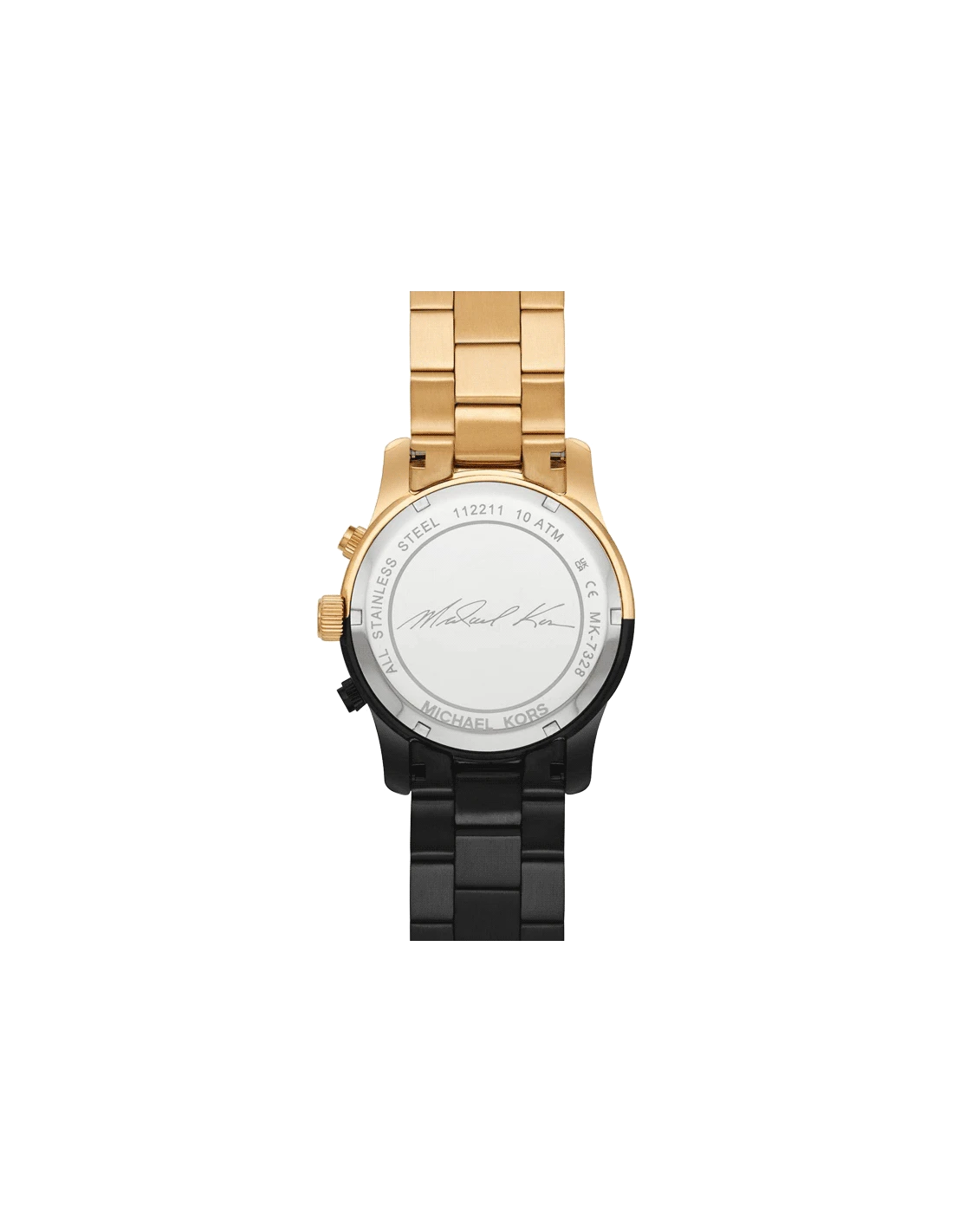 Michael Kors Runway 38 mm Black Dial Stainless Steel Chronograph Watch