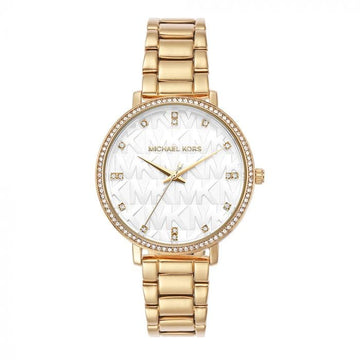 Michael Kors Womens 38 mm Pyper White Dial Metal Analog Watch - MK4666I - Kamal Watch Company