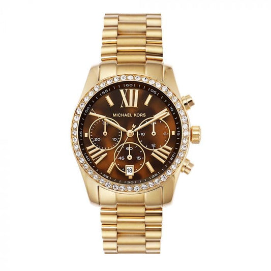 Michael Kors Women Lexington Round Brown Watches-MK7276 - Kamal Watch Company