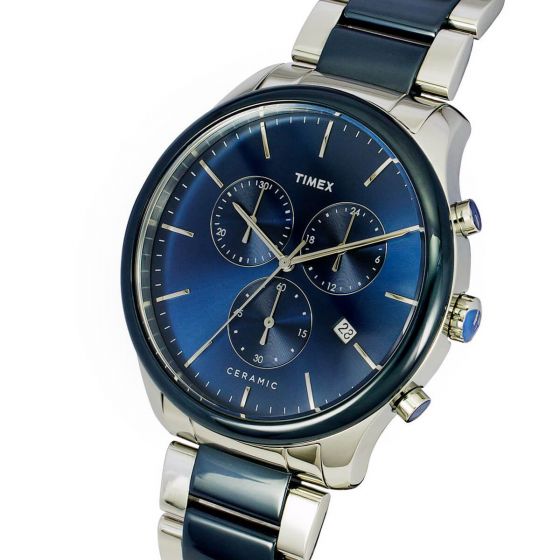 Timex fairfield deals blue dial