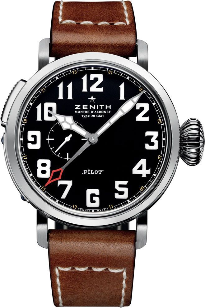 Zenith Pilot Montre D'Aeronef Type 20 Gmt Mens Watch