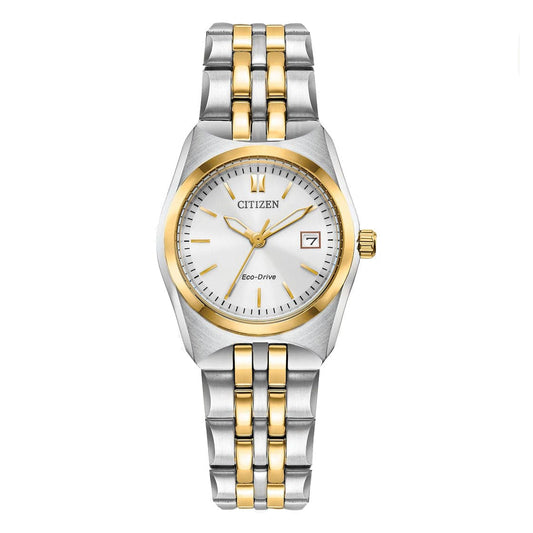 CITIZEN ECO-DRIVE LADIES WATCH WHITE DIAL - EW2299-50A - Kamal Watch Company