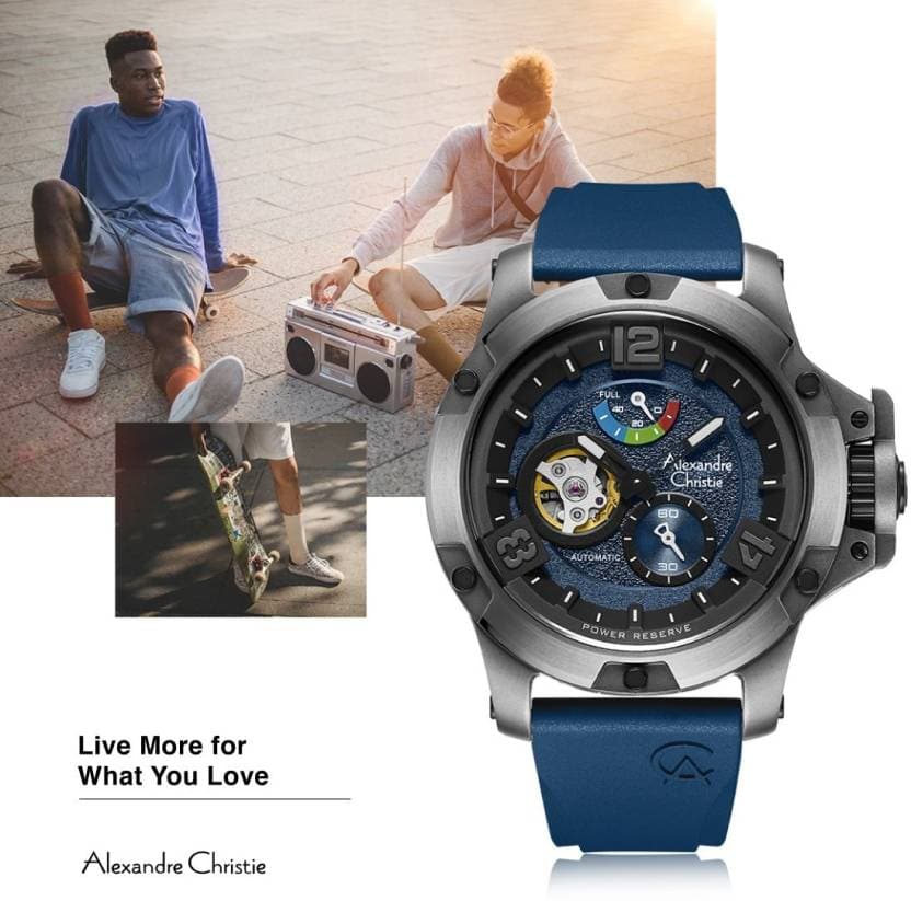 AC 6295 MPR Limited Edition Automatic Watch For Men – Blue-6295MPRTPBU-6295MPRTPBU - Kamal Watch Company