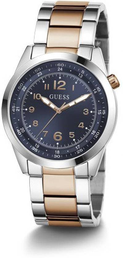 Guess Mens 22 mm Max Navy Dial Stainless Steel Analog Watch - GW0493G3 - Kamal Watch Company