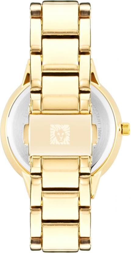 Anne Klein Women's 10-7604CHRM Swarovski Crystal Gold-Tone Charm Bracelet  Watch : Anne Klein: Amazon.in: Fashion