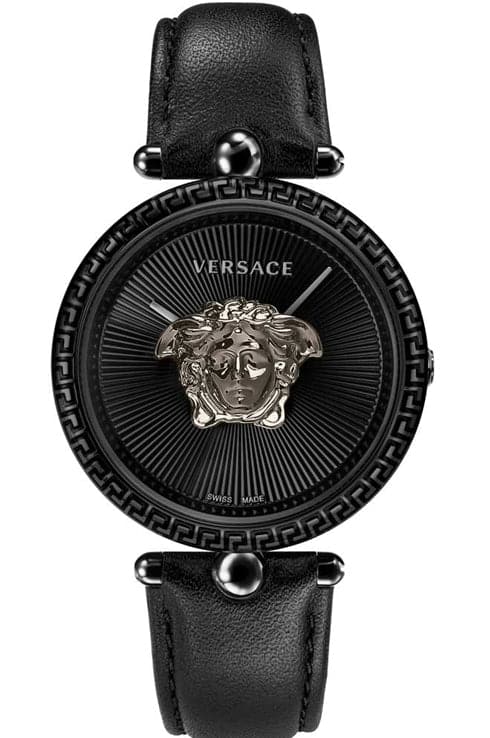 Versace Pallazo Empire Black Leather Strap Vco050017
