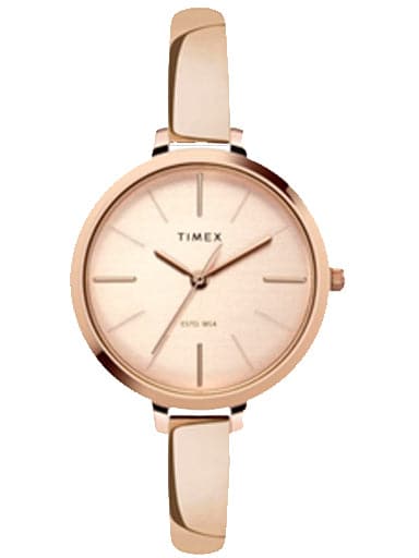 Timex Fashion Rose Gold Dial Women Watch Twel12803