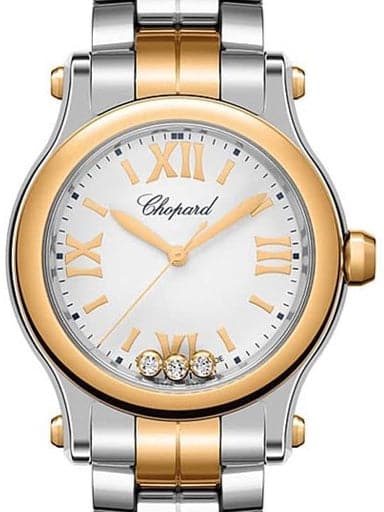 Chopard Women's Happy Sport Rose Diamonds Watch - Kamal Watch Company