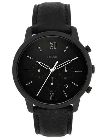 Fossil Neutra Chronograph Black Leather Watch - Kamal Watch Company