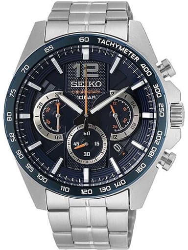 Seiko Chronograph Blue Dial Men's WatchSSB345P1 - Kamal Watch Company