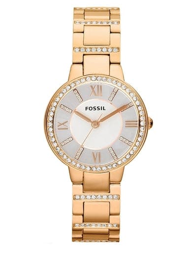 Fossil Virginia Rose-Tone Stainless Steel Watch - Kamal Watch Company