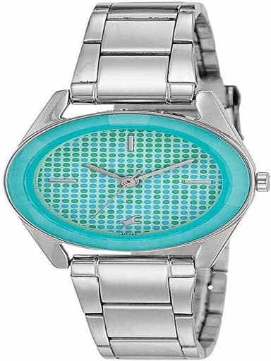 Fastrack Green Dial Silver Stainless Steel Strap Watch - Kamal Watch Company