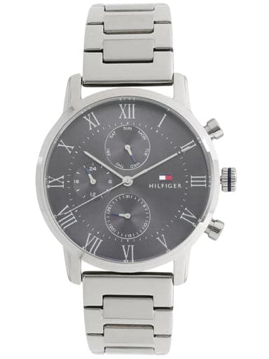 Tommy Hilfiger Black Dial Silver Metal Strap Men's Watch NBTH1791397 - Kamal Watch Company