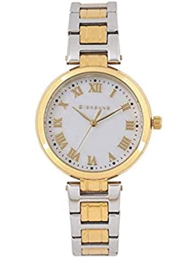 Giordano Silver Two Tone Metal Strap Women'S Watch 2846-44