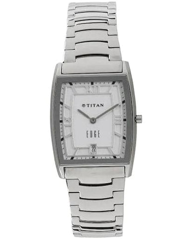 Titan Edge White Dial Metal Strap Watch For Men 1684SM01 - Kamal Watch Company