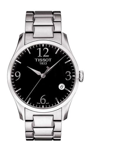 Tissot Stylis T Black Dial Stainless Steel Men'S Watch T028.410.11.057.00