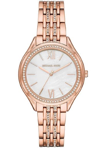 Michael Kors Women Mindy Three-Hand Rose Gold-Tone Stainless Steel Watch MK7076I - Kamal Watch Company