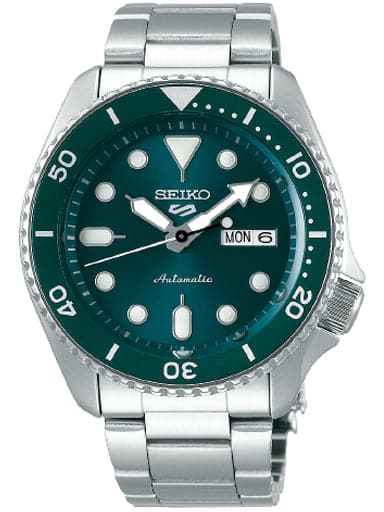 Seiko 5 Sports Green Dial Men Watch - Kamal Watch Company