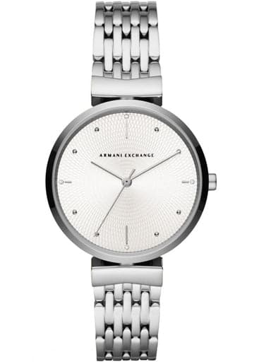 Armani Exchange ZOE Silver Dial Stainless Steel Watch - Kamal Watch Company