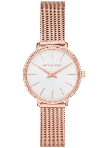 Michael Kors Pyper Two-Hand Rose Gold-Tone Stainless Steel Watch