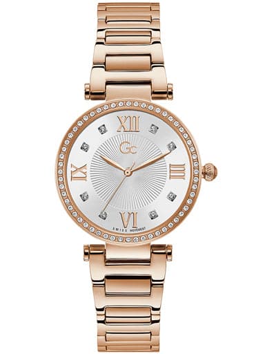 GC LADYCRYSTAL MID SIZE METAL Watch - Kamal Watch Company