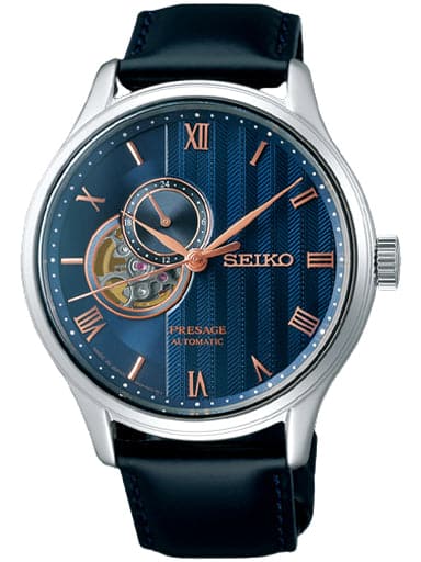 Seiko Presage Calfskin Strap Blue Dial Watch