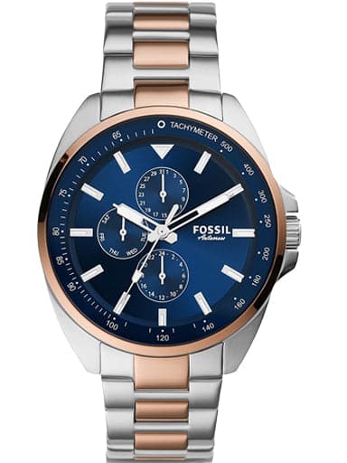 Fossil Autocross Multifunction Two-Tone Stainless Steel Watch Bq2552