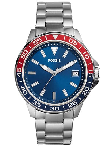 Fossil Bannon Three-Hand Date Stainless Steel Watch