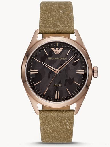 Emporio Armani Brown Strap Watch Ar11396