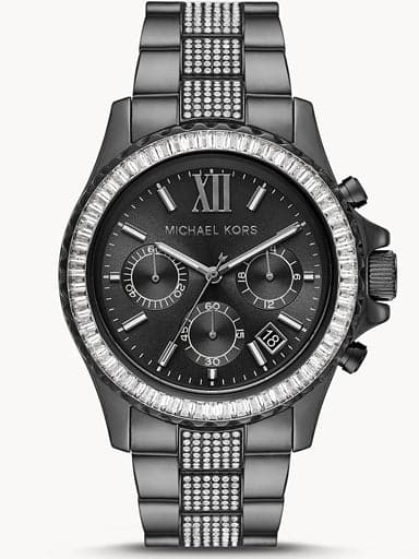 Michael Kors Everest Chronograph Gunmetal-Tone Stainless Steel Watch MK6974 - Kamal Watch Company