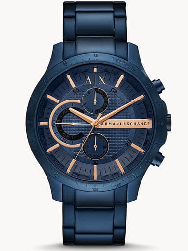 Armani Exchange Chronograph Blue Stainless Steel Watch AX2430 - Kamal Watch Company