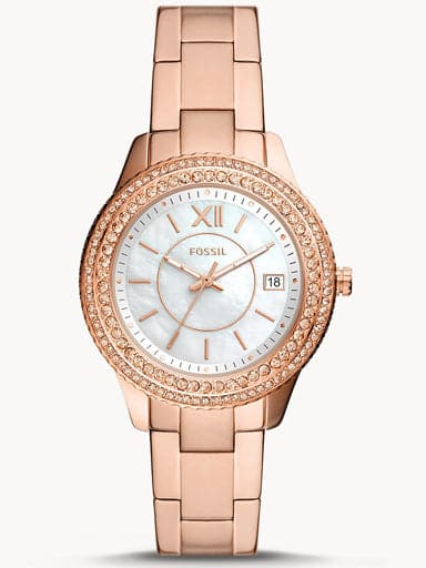 Stella Three-Hand Date Rose Gold-Tone Stainless Steel Watch Es5131I