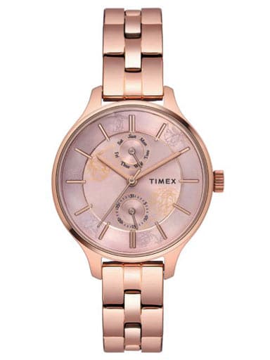 Timex Analog Pink Dial Women'S Watch Twel14804