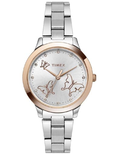 TIMEX ANALOG SILVER DIAL WOMEN'S WATCH TW000T634 - Kamal Watch Company