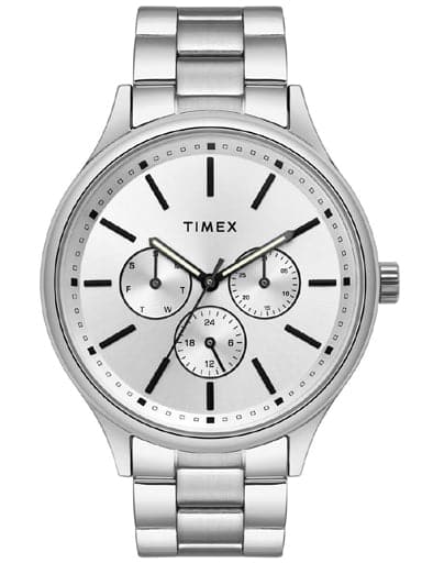 Timex Analog Silver Dial Men'S Watch Tweg18409