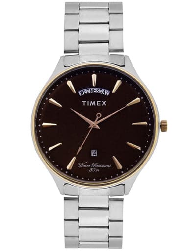 Timex Analog Brown Dial Men'S Watch Tweg16906