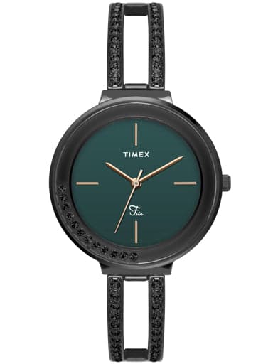 TIMEX ANALOG GREEN DIAL WOMEN'S WATCH TWEL13505 - Kamal Watch Company