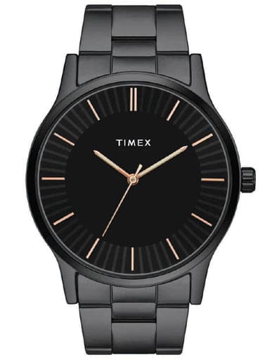 TIMEX SLEEK FULL BLACK WATCH WITH STAINLESS STEEL BRACELET TW0TG8304 - Kamal Watch Company