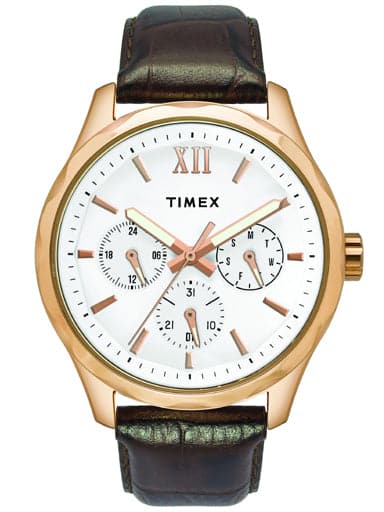 TIMEX ANALOG WHITE DIAL MEN'S WATCH TW0TG7600 - Kamal Watch Company